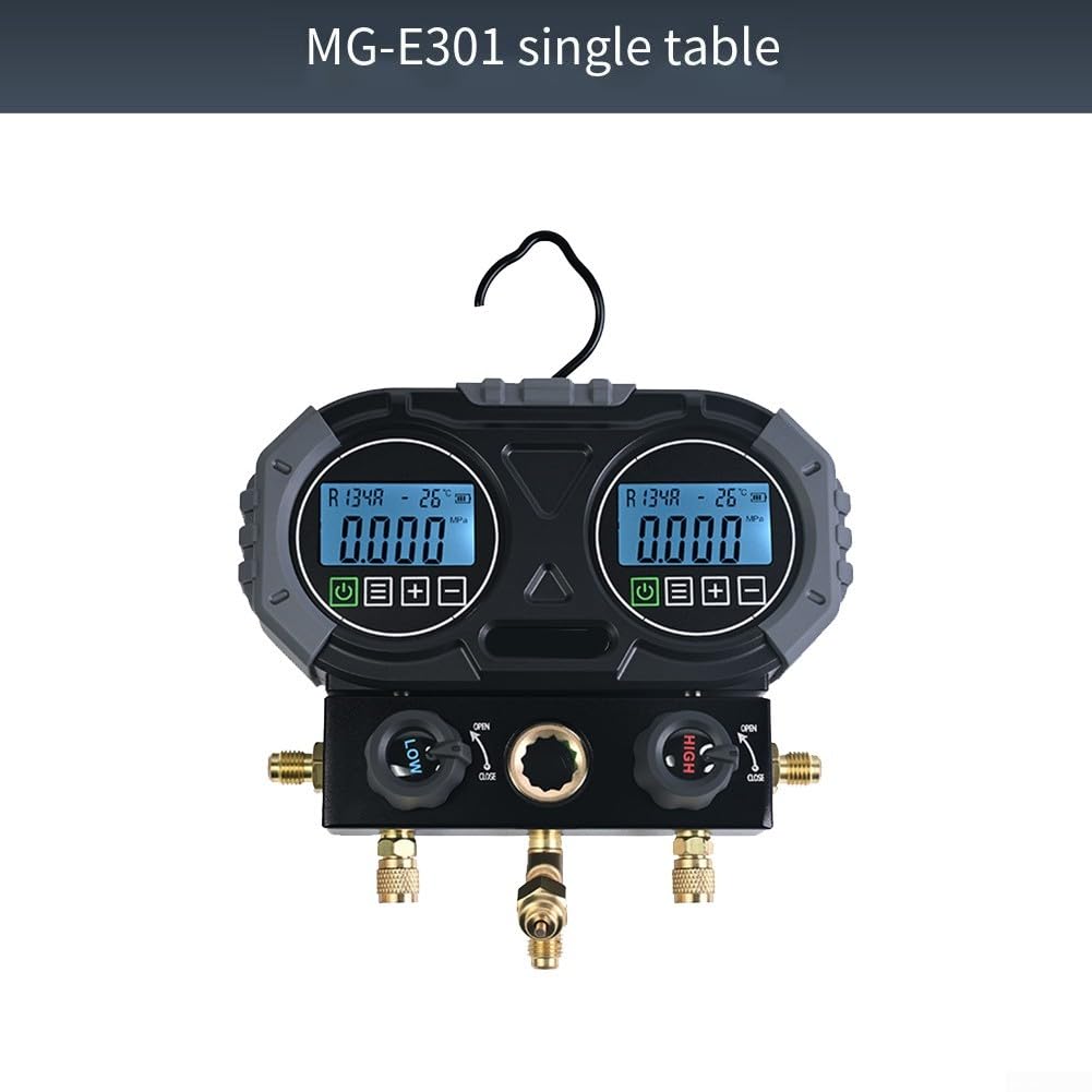 Manometro digitale del condizionatore d'aria per vuoto di carico di HVAC e diagnosi 0-6000 gamma KPa con risoluzione 1 KPa e TFT LCD (MG-201 singolo metro)