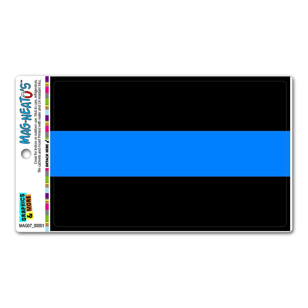 GRAPHICS & MORE Thin Blue Line Police Automotive Car Refrigerator Locker Vinyl Magnet
