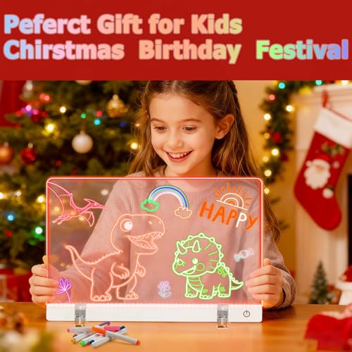 Save 38% on Zyrisis 16" LED Drawing Board with 7 Colors & Tracing Book