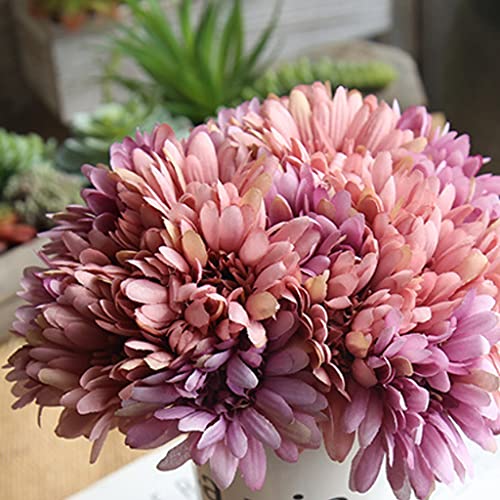 Simulation fleur chrysanthème artificiel orange au rendu naturel