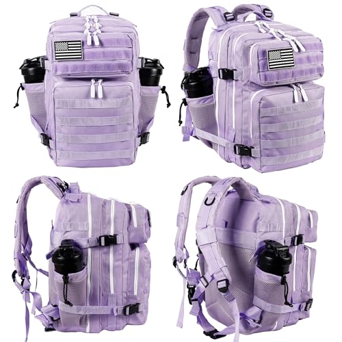 Image of LHI Tactical Military Backpack for Men and Women 25L /35L Army Assault Pack Bag Small Rucksack with Bottle Holder