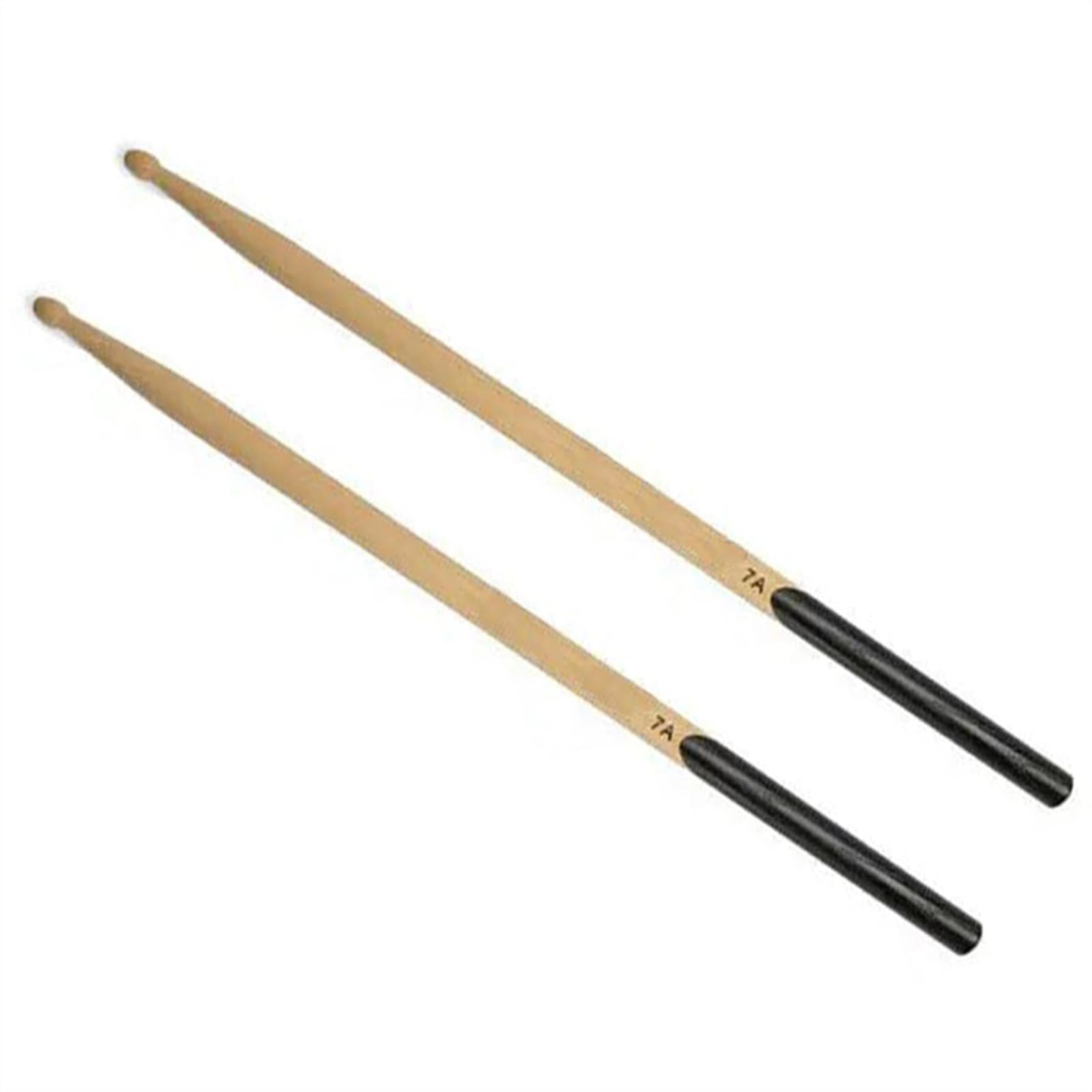 1 Paio Di Bacchette Per Batteria Durevoli In Legno Di Noce 5A/7A, Bacchette Per Batteria Jazz Per Gruppi Musicali Con Manico Nero Bacchette per Batteria Principianti (Color : 7A)