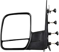 Vista 46 de Juego de espejos laterales montados Compatible con Ford E150 E250 E350 E450 E550 Van 2002-2008, plegable manual, sin calefacción, luz de charco