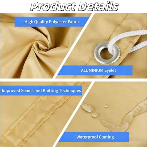 Voile d'ombrage imperméable 240 x 560 résistant déchirure protection UV balcon