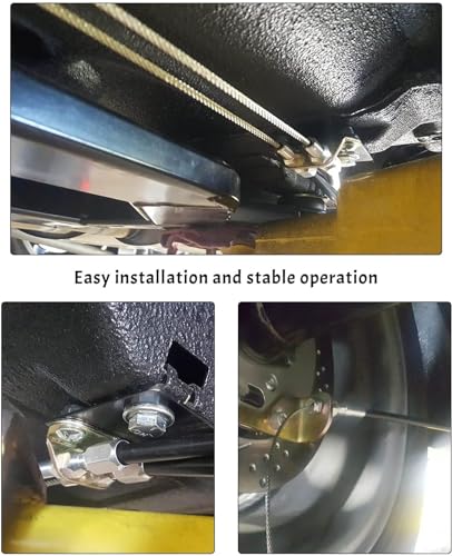 MvpYaoBaiGe 330-9371 Parking Brake Cable Kit Fit for Wilwood 110\" Long Cables with a 97\" Long Sheath