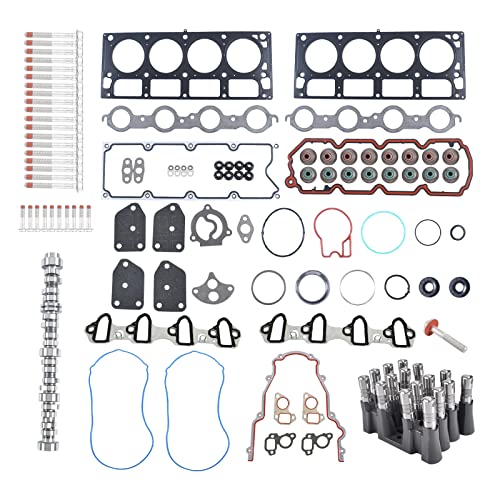Non Afm Dod Replacement Kit With Camshaft Lifters Head Gaskets Bolts For 2007-2013 Silverado Avalanche Suburban Sierra Yukon Buick 5.3L #TOP17