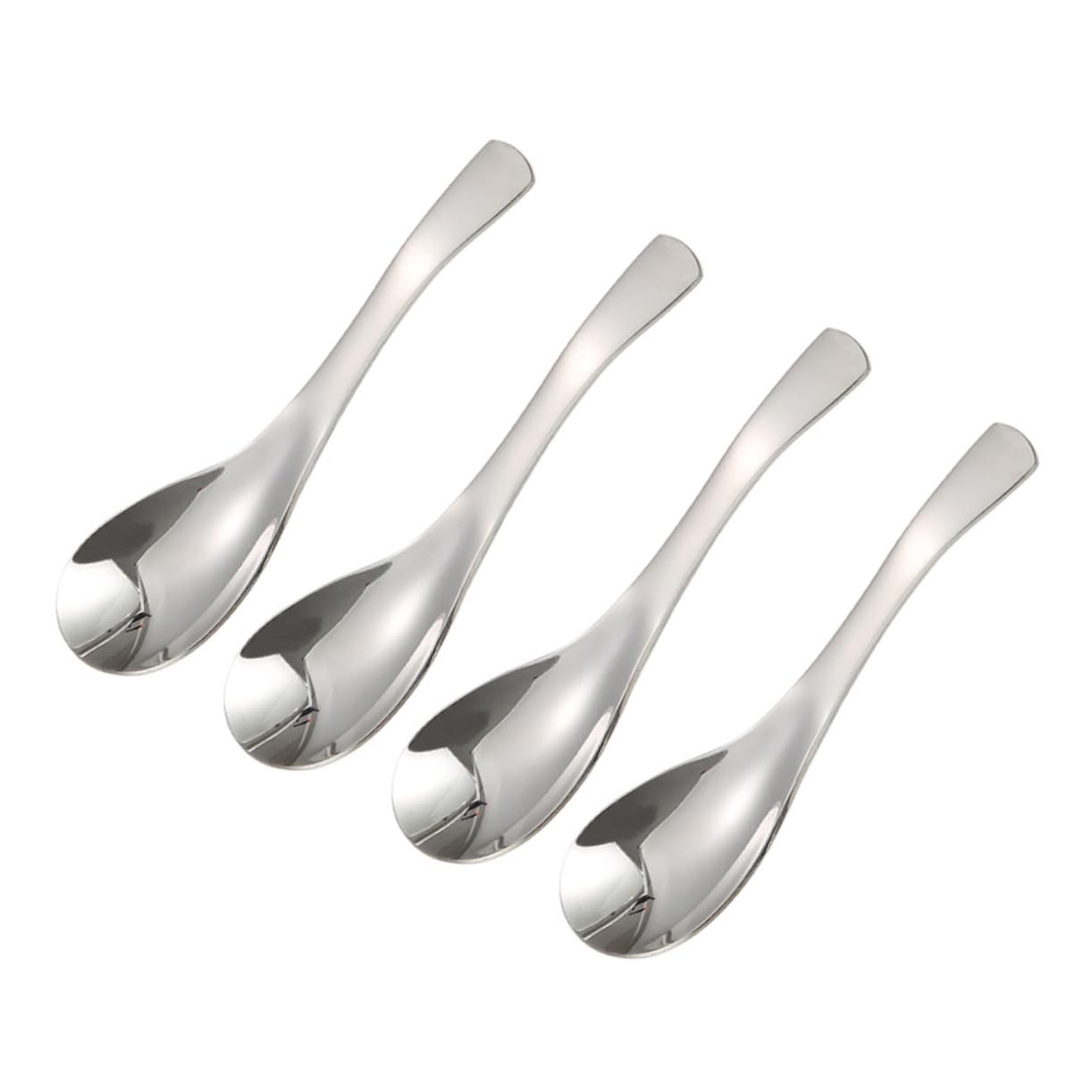 Cabilock 1 PC Stainless Steel Thicken Soup Spoon Middle Coffee Spoon Polished Finish for Kitchen Bar Use for Everyday present Giving