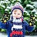 Fashion Baseball Green and Black warm toddler girl mittens fleece lined gloves guantes para ni?as 2-4 Years