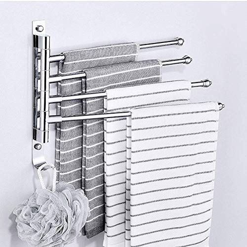 Porte-serviette rotative perforée CRODY avec bras pivotants pour un séchage rapide - 3