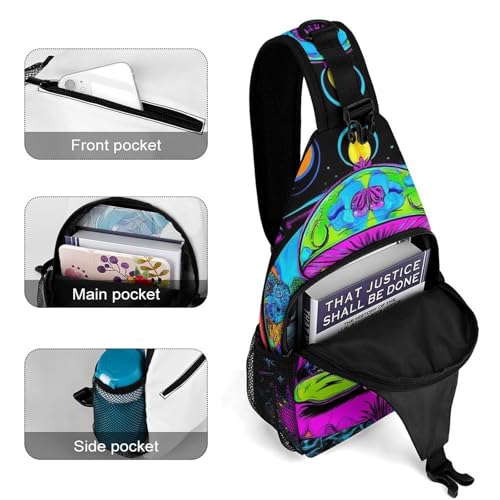 Bolso cruzado deportivo para hombre con gran capacidad miniatura 4