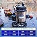 AQUASTRONG 1/2 HP Sump Pump, 3450 GPH Stainless Steel and Thermoplastic Submersible Water Pump, Automatic Float Switch with Piggy-back Plug,1-1/2
