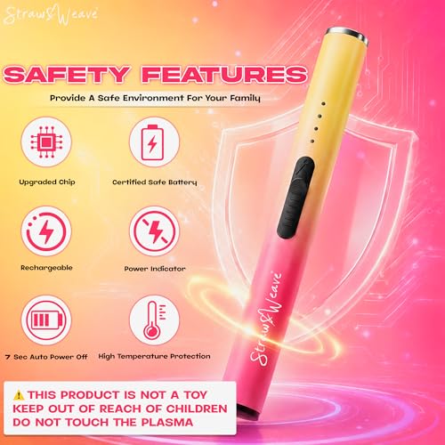 Image of Rechargeable Electric Gas Lighter for Kitchen, Lighter for Gas Stove, Candles, Pooja, 1 Year Warranty, C-Type USB, Kitchen Tools, Multi Purpose, Slider & Windproof