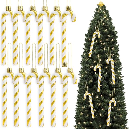 Axinyijia 12 Stück Zuckerstangen Deko Weihnachtsbaum Anhänger,...