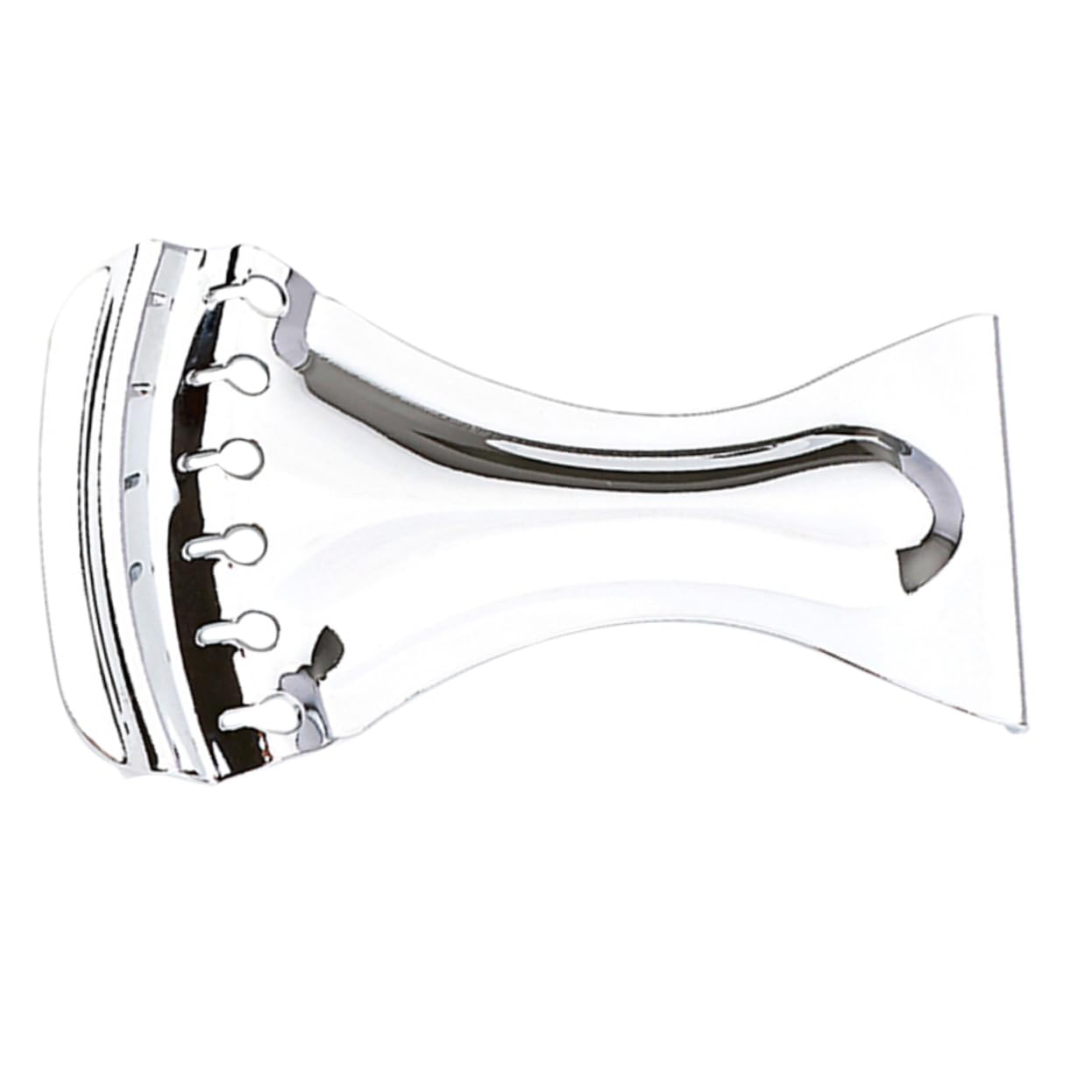 GALPADA Chrome Acoustic Guitar Tailpiece Replacement Bridge for Stringed Instruments Durable Design for Enhanced Performance and Stability Guitar Tailpiece Part