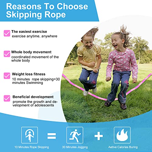 Jump Rope For Kids, Soft Beaded Jump Rope, Adjustable Length Tangle-Free Segmented Soft Beaded Skipping Rope，for Women, Men and Kids Keeping Fit, Workout and Weight Loss（12 PACK） - Thumbnail 5