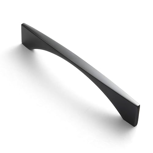 Goo-Ki 5'' Modern Cabinet Pull Matte Black Drawer Handle Wardrobe