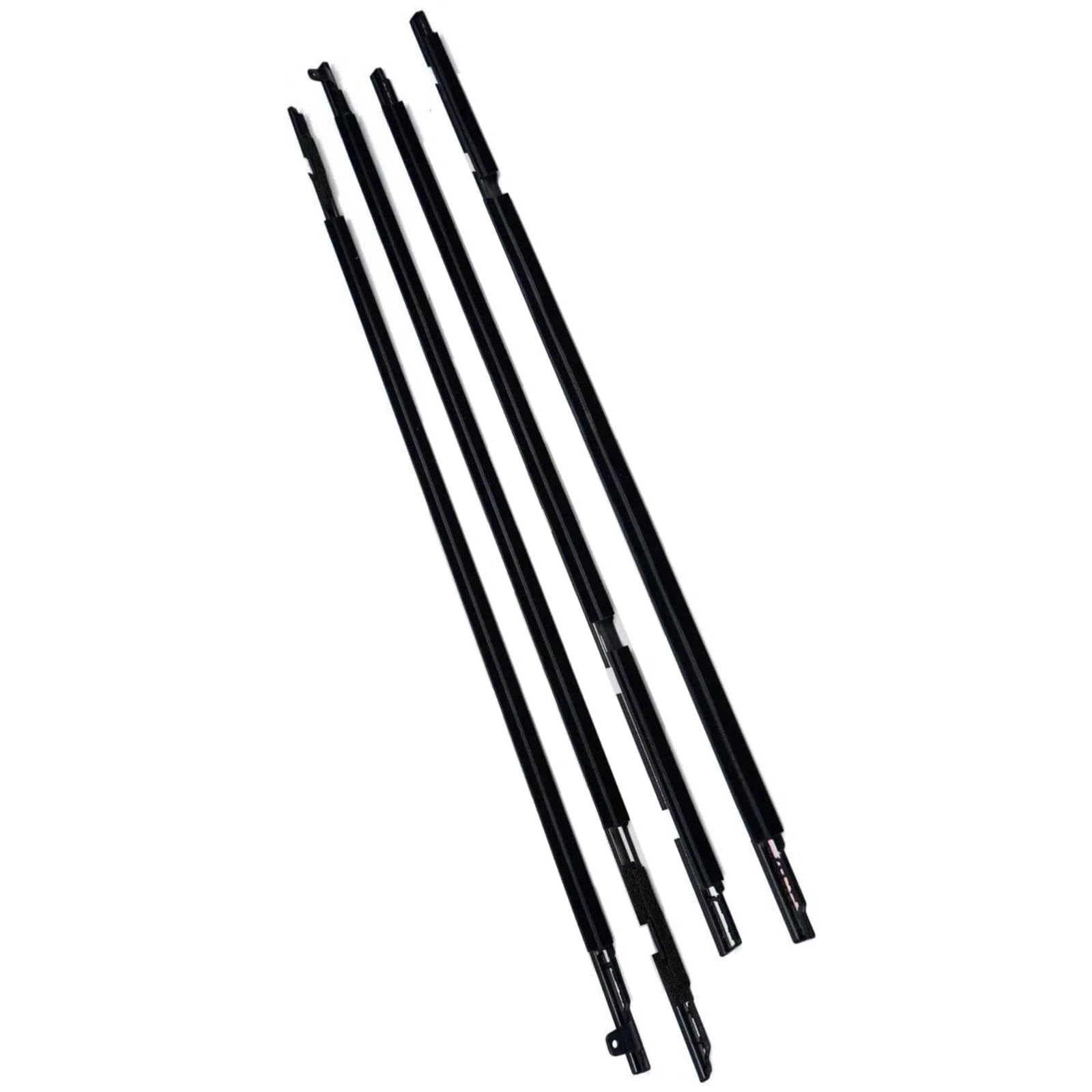 Automotive Window Seals Compatible with Toyota for Land for Cruiser FJ80 FZJ80 HDJ80 1991-1998 4pcs Car Door Window Weatherstrip Seal Belt 7573060020(Black)