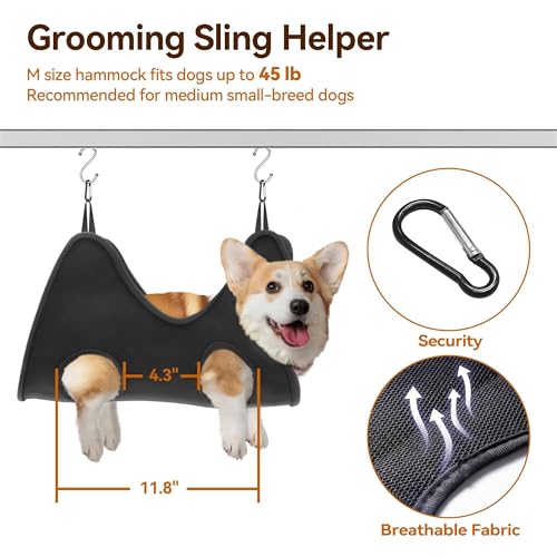 Image of Dog Grooming Table with Arm, Hammock, Nooses, 35.5 inchLx23.6 inchW Tabletop