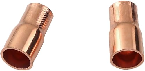 Miniatura 13 de RLECS 6 piezas de acoplamiento de cobre reductor con extremo de sudor 3/8 x 1/4 pulgadas ID para adaptador de refrigeración HVAC