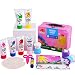 Jar Melo Children's Finger Paint Kit; Non-Toxic;Washable; Portable Iron Pink Box; 6 Colors