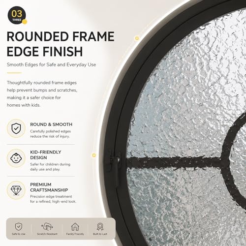 Ventana pivotante redonda con giro 360 grados para ventilación total de cocinas 7