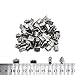 200PCS Ribbon Ends 10mm Fastener Kneading Clamp Ends Clasps Textured Crimp Ends