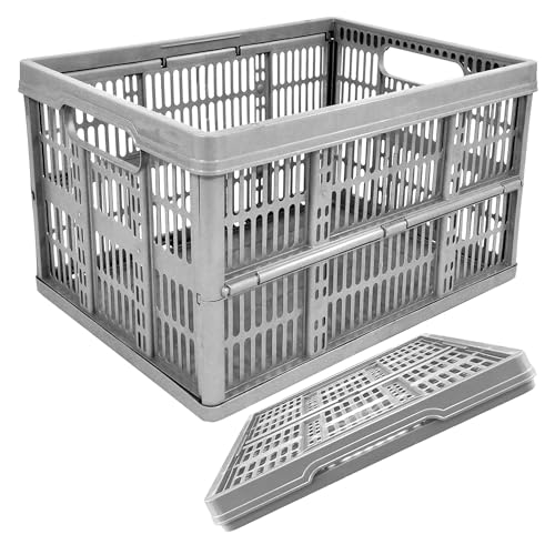 STORM TRADING GROUP Plastic Folding Storage Crate 32 Litre