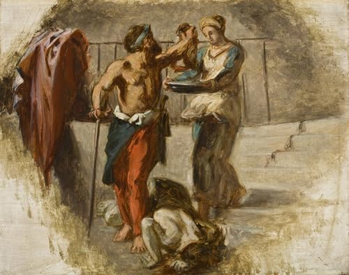 Cuadro la Decollazione di San Battista Delacroix para Decoración de Salón 60x90