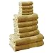 Produktbild Brentfords Luxuriöses, weiches Handtuch-Set, Baumwolle, Ockergelb, 10 Piece Bathroom Towel, BTBLPLDOC10, 10 Piece Bathroom Towel Set