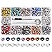 Metal Grommet Kit 3/16 inch 500 Pcs Multicolor Grommets Eyelets Sets with 3 Pieces Install Tool Kit and Box for Shoes Clothes Crafts Bag DIY Project 10 Colors