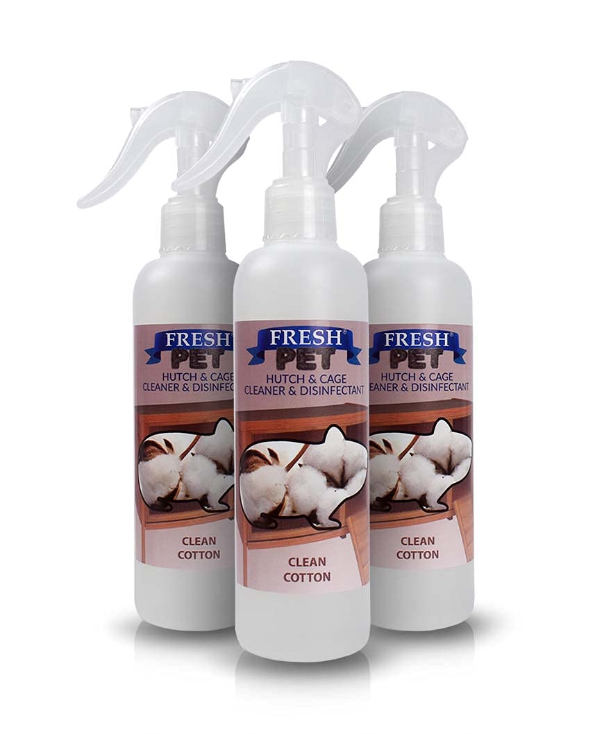 Trade Chemicals 3 x 250ml FRESH PET - Rodent Specialist Disinfectant - Rabbit Hutches and Cages (CLEAN COTTON) — image 1