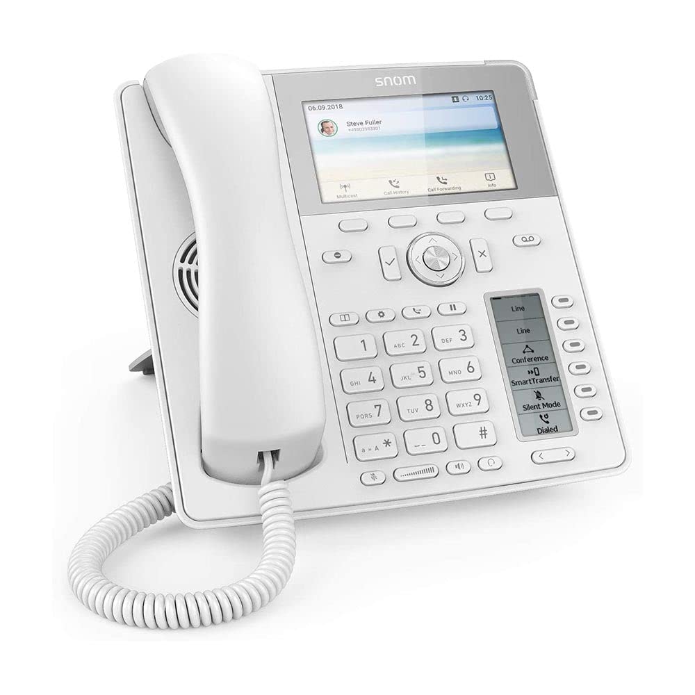 SNOM D785 Telefono IP SIP Standard con Paperless Display, Gigabit LAN e Supporto USB Bluetooth, Nero