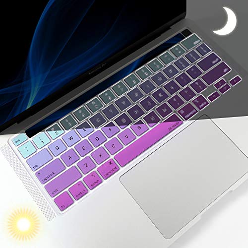 Funda para teclado de MacBook Pro 2020 A2251 A2289 A2141 bicolor 3