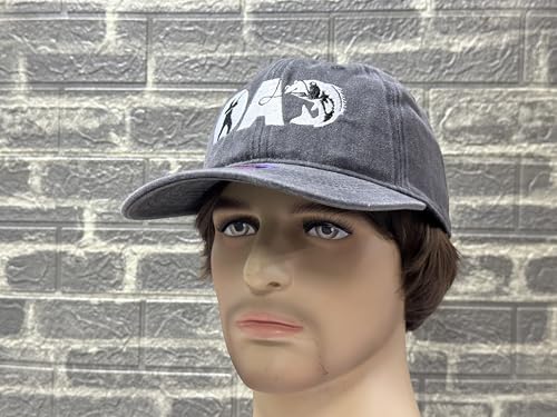 Image of Fishing Baseball Cap for Men Women, Adjustable Embroidered Fish Hat | Fishing Gear, Outdoor Adventure Design, Precision Embroidery Craft, One Size Adjustable Fit