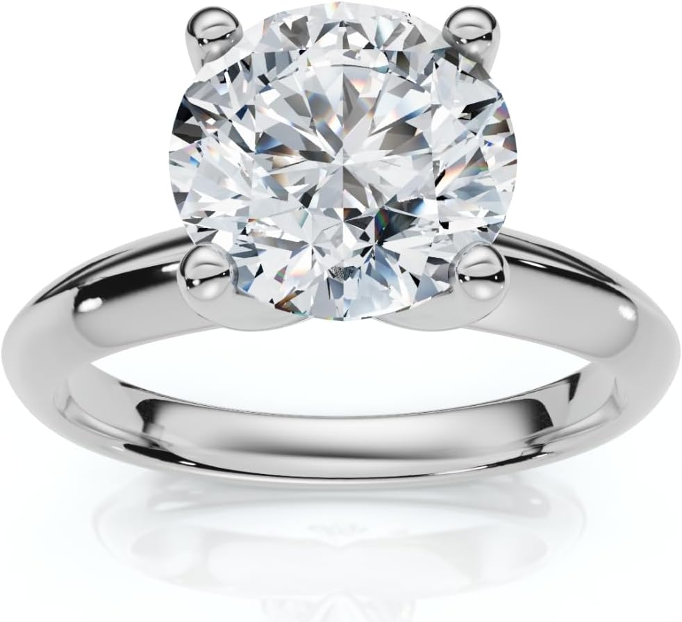 P3 POMPEII3 Pompeii Certified 2.60Ct Solitaire Diamond Engagement Ring Gold or Platinum Lab Grown (G/H,VS2-SI1)