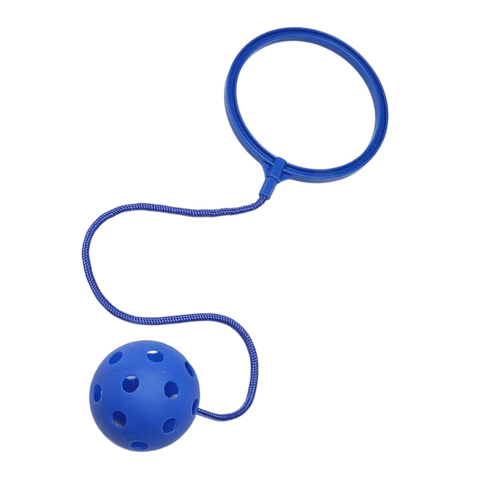 Kids Ankle Skip Ball – Outdoor Jumping Swing Exercise Toy Ring Ball Cord 50cm | Coordination Fitness Activity Equipment for Garden Park Beach School Break Family Camping Backyard Fun Movement Training