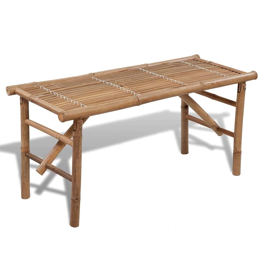vidaXL Bamboo Folding Bench