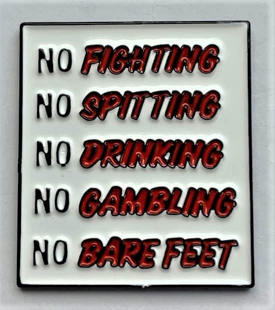 New Bushwood Caddy Rules Embossed Golf Ball Marker