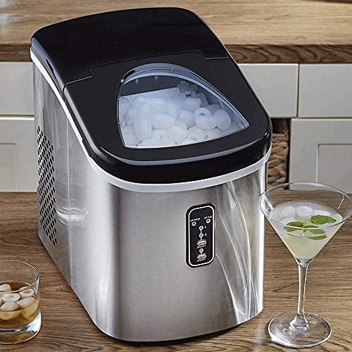 MHGD Eismaschine|Eismaschine| Kommerzieller vertikaler Eisbereiter aus Edelstahl, 200 lbs/24 Stunden, silberfarbener… – Bild 7
