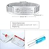 VNOX Medical Alert Bracelet for Women Medical Alert Bracelet for Men Personalized Customizable Epilepsy Type 1/2 Diabets Bracelets SOS Bracelet #5