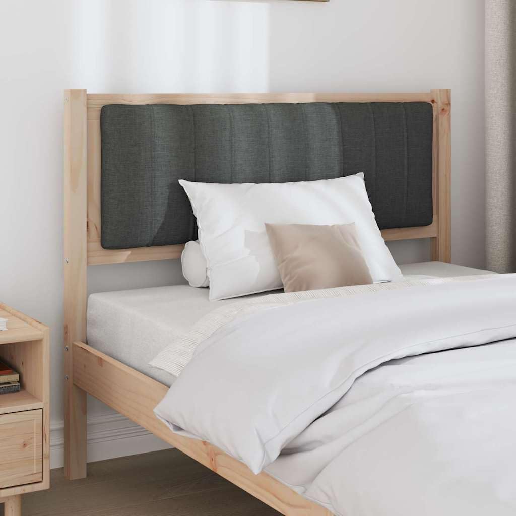 Hothingwell Bett-Kopfteil, gepolstert, Braun, 100 cm, massives Kiefernholz | Gepolstertes Polyester, Rückseite fertig, Pflege mit feuchtem Tuch, modernes Schlafzimmer
