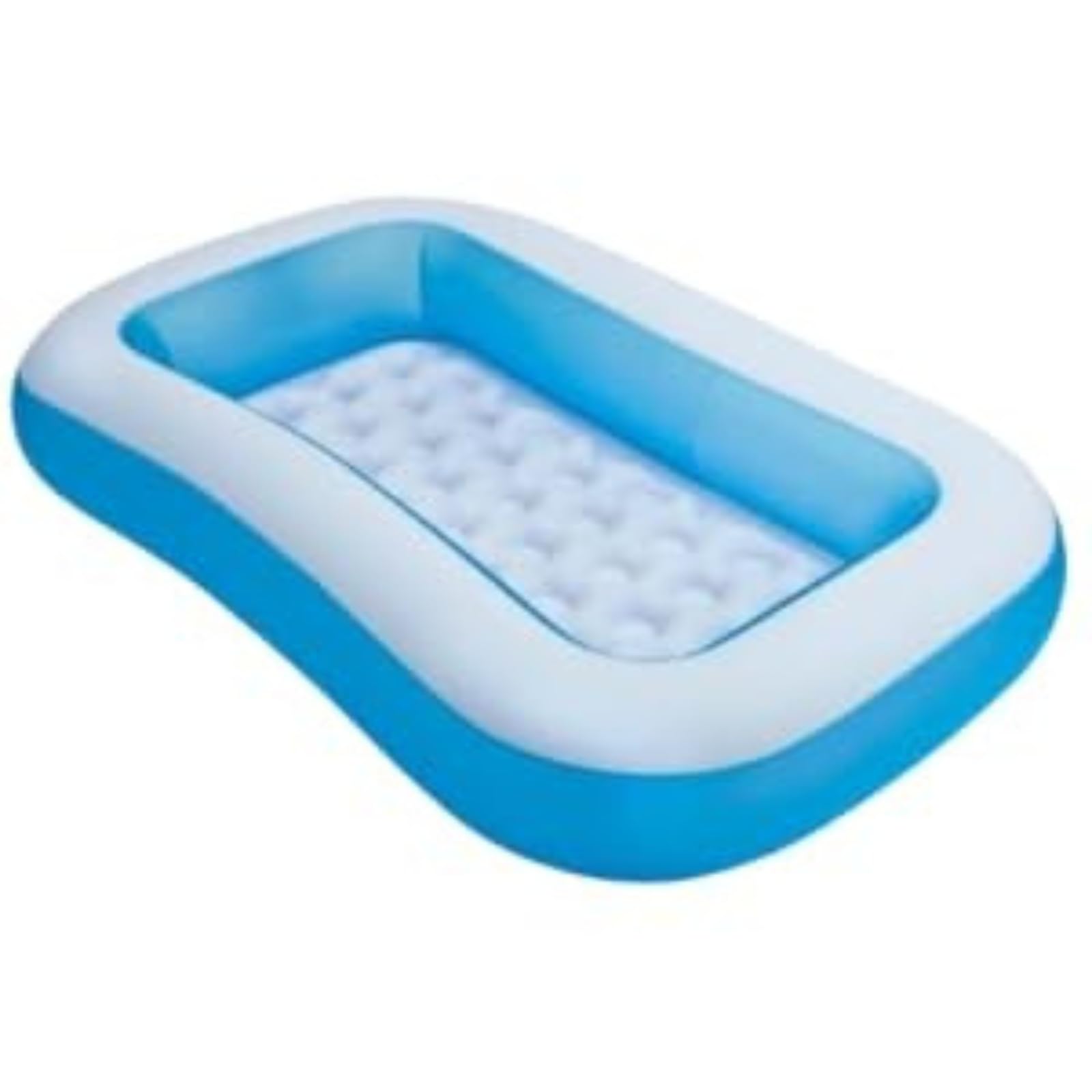 KAOMOJI Ultimate Soft Inflatable Rectangular Swimming Pool for Family Fun Durable PVC Material Quick Setup | Ideal for Kids & Adults |Blue & White(1PCS)-image-24