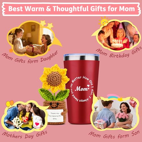 Save 37% on Mom Gift Set with Handmade Sunflower & Tumbler