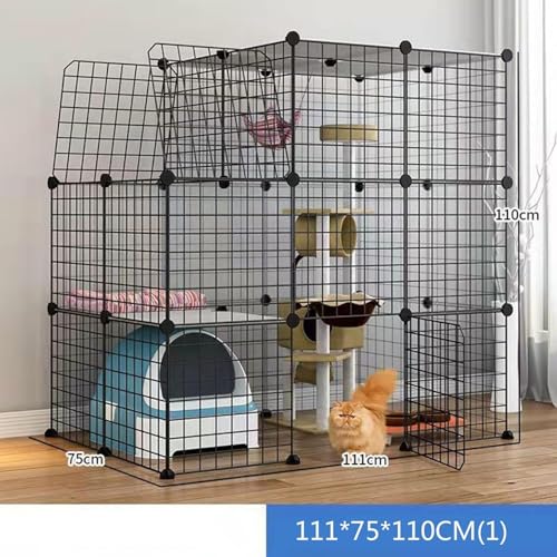 Canis para gatos, cercadinho para animais de estimação, caixa grande de 2/3/4/5 - gaiola para gatos