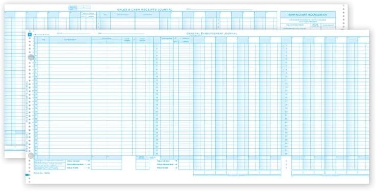 5Forms 192NJ One Write General Disbursement Journals 24 1/2 X 11 Qty 25