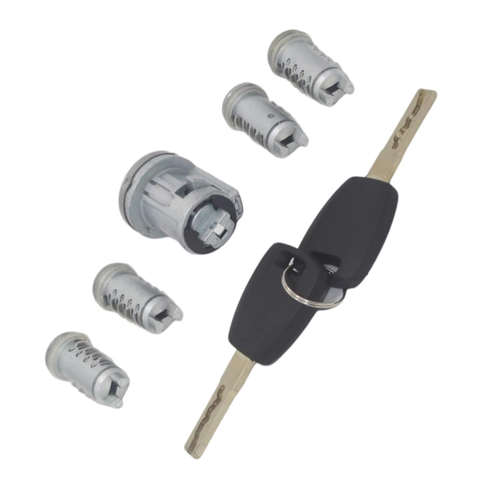 Qaliydfd One Color Ignition Lock Cylinder Compatible With Fiat For Cargo For Doblo For Punto Ignition Lock Cylinder Barrel Trunk Door 5 Pieces Key Set Al162