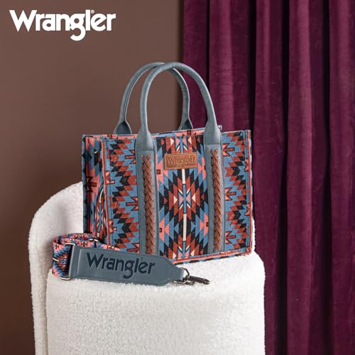 Image of Montana West X Wrangler Tote Bag for Women Boho Aztec Shoulder Purse Top Handle Satchel Handbag