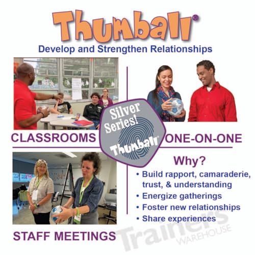 Image of Trainers Warehouse 6 inch Thumball Collection, 32 Prompts for Conversation, Team Building, Relationship and Training