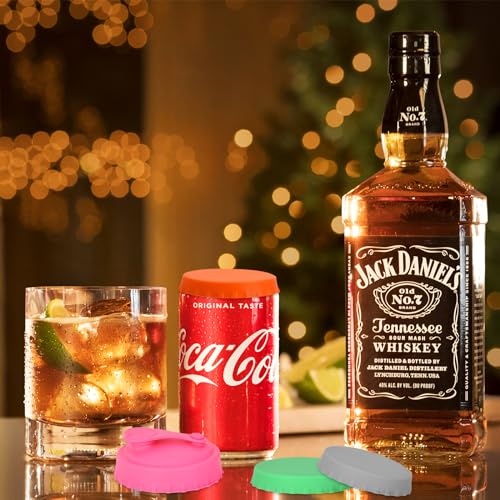 DEARBAG 6 Stück Bierdosen Abdeckung mit Silikon, Staubdicht und Auslaufsicher für Standard-Soda und Cola-Dosen (6 Farben), Wiederverwendbar