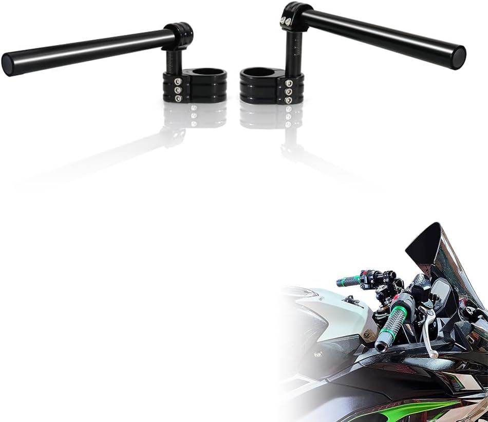 Xitomer 0-3cm (1.2 ") 55mm Adjustable Clip-On HandleBar Fit For R nineT 2014-2021 Multiclip Clip On Kit Fit for 1125 R/CR 2008-2010 & VRSCD VRSCDX-ANV Adjustable Fork HandleBar